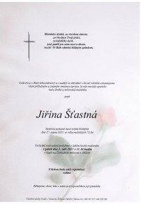 Jiřina Šťastná