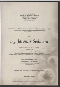 Ing. Jaromír Sedmera