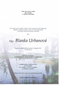 Mgr. Blanka Urbanová