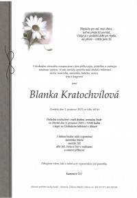 Blanka Kratochvílová