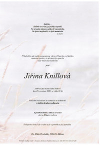 Jiřina Knillová