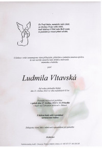 Nejbližší rozloučení - Ludmila Vltavská