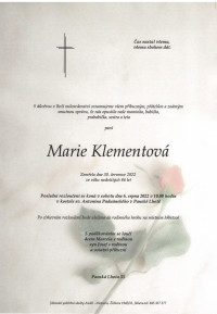 Marie Klementová