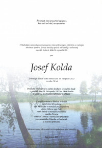 Nejbližší rozloučení - Josef Kolda