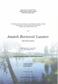 Nejbližší rozloučení - Anatoli Borisovič Lazarev