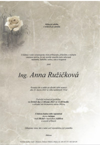 Ing. Anna Ružičková