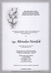 Mgr. Miroslav Horálek