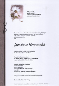 Jaroslava Hronovská