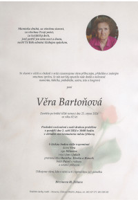 Věra Bartoňová