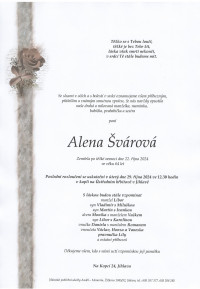 Nejbližší rozloučení - Alena Švárová