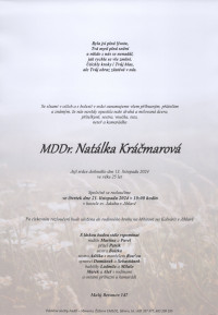 MDDr. Natálka Kráčmarová