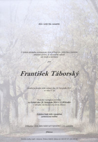 Nejbližší rozloučení - František Táborský