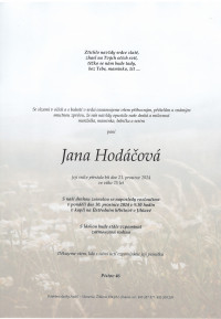 Nejbližší rozloučení - Jana Hodáčová