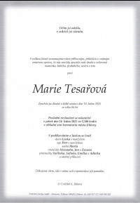 Marie Tesařová