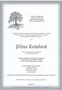 Jiřina Kotalová