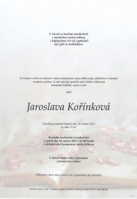 Jaroslava Kořínková