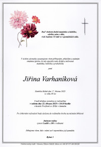 Jiřina Varhaníková