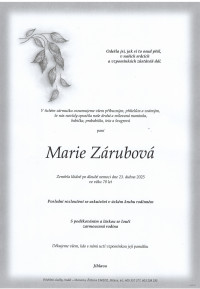 Marie Zárubová