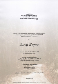 Nejbližší rozloučení - Juraj Kupec