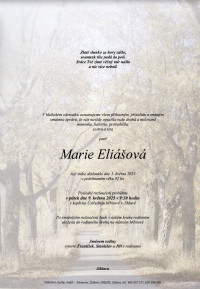 Nejbližší rozloučení - Marie Eliášová
