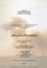 Nejbližší rozloučení - Miroslav Procházka