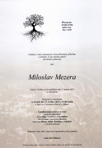 Nejbližší rozloučení - Miloslav Mezera