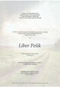 Nejbližší rozloučení - Libor Pešík