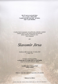 Nejbližší rozloučení - Slavomír Jirsa