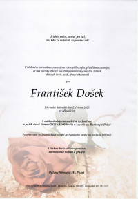 Nejbližší rozloučení - František Došek