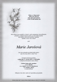 Nejbližší rozloučení - Marie Jarošová
