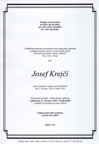 Nejbližší rozloučení - Josef Krejčí