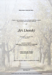 Nejbližší rozloučení - Jiří Lhotský