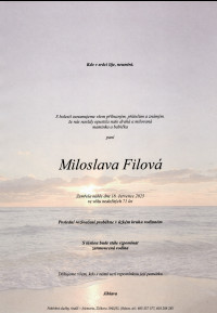 Nejbližší rozloučení - Miloslava Filová