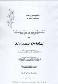 Nejbližší rozloučení - Slavomír Doležal