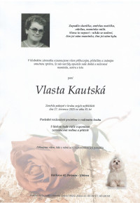 Nejbližší rozloučení - Vlasta Kautská