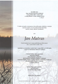 Nejbližší rozloučení - Jan Matras