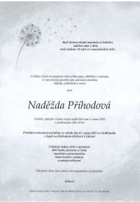Nejbližší rozloučení - Naděžda Příhodová