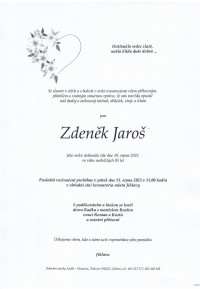 Nejbližší rozloučení - Zdeněk Jaroš