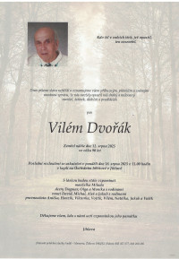 Nejbližší rozloučení - Vilém Dvořák
