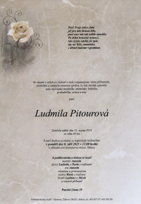 Nejbližší rozloučení - Ludmila Pitourová