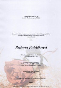 Nejbližší rozloučení - Božena Poláčková