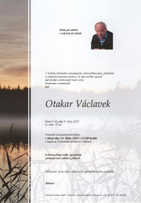 Nejbližší rozloučení - Otakar Václavek