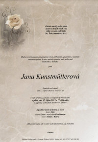 Nejbližší rozloučení - Jana Kunstmüllerová