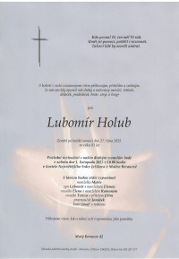 Nejbližší rozloučení - Lubomír Holub