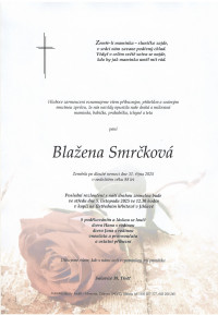 Nejbližší rozloučení - Blažena Smrčková