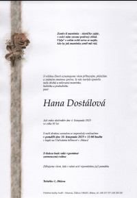 Nejbližší rozloučení - Hana Dostálová