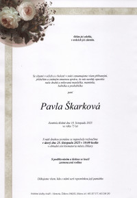 Nejbližší rozloučení - Pavla Škarková