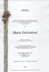 Nejbližší rozloučení - Marie Doležalová