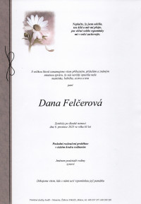 Nejbližší rozloučení - Dana Felčerová
