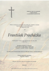 Nejbližší rozloučení - František Procházka